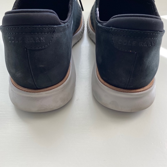 Cole Haan Zerogrand Black Suede Wingtip Oxfords - Picture 9 of 14